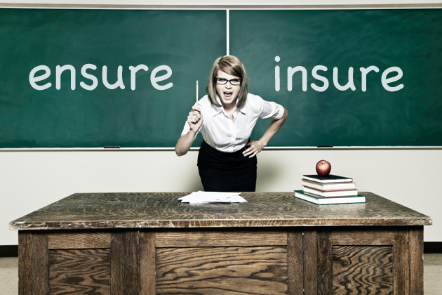 difference between insure and ensure