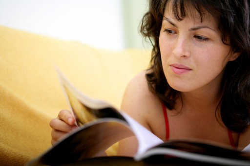 a girl reading