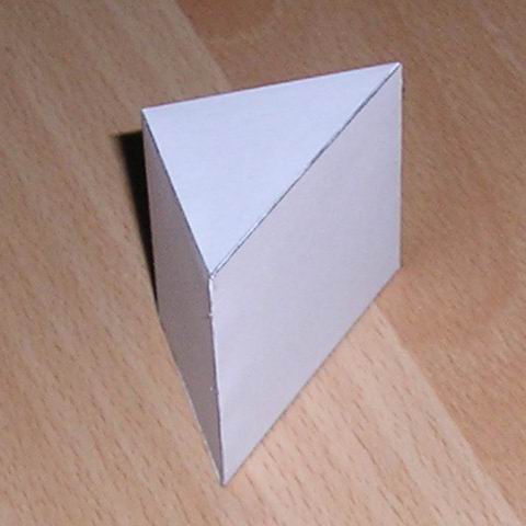 Triangular Prism and Triangular Pyramid Tetrahedron