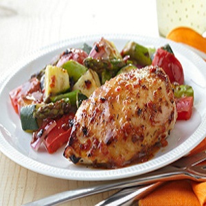 Grilled Chicken with Summer Vegetables