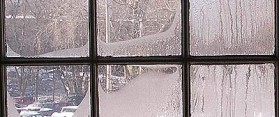 Frost on a window