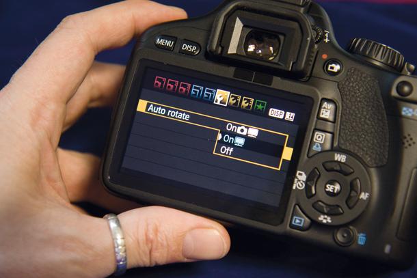 Auto-Rotate Images in a Digital Camera