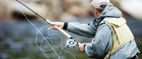 Casting a fishing line