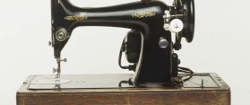 An old fashioned sewing machine