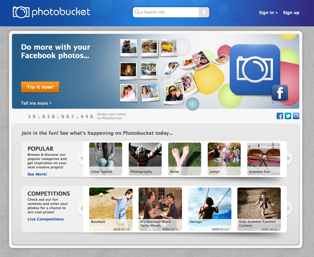 Create a Sub Album in Photobucket