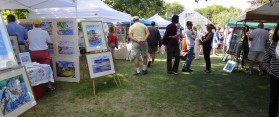 Display Art at an Outdoor Fair
