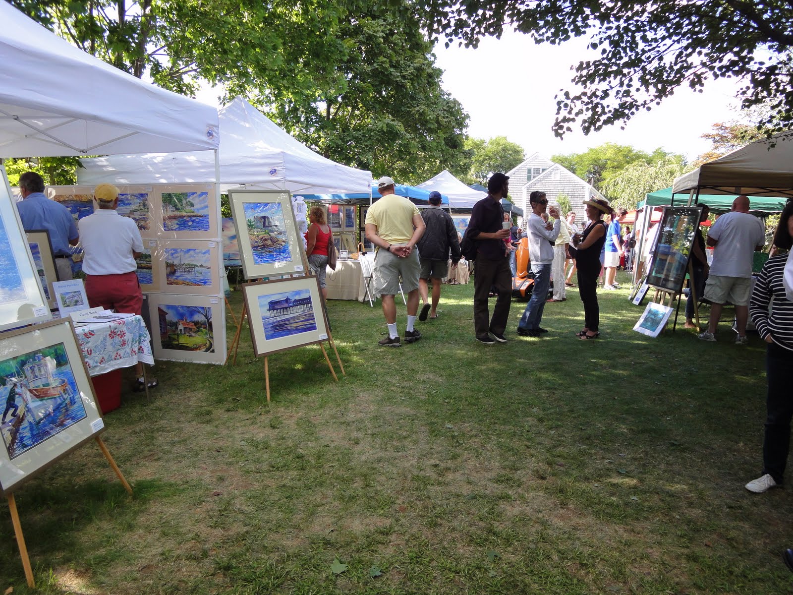 Display Art at an Outdoor Fair