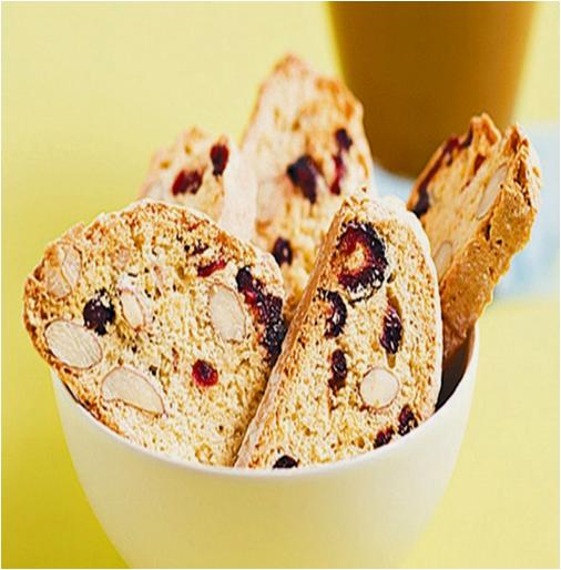 Cranberry White Chocolate Biscotti Recipe