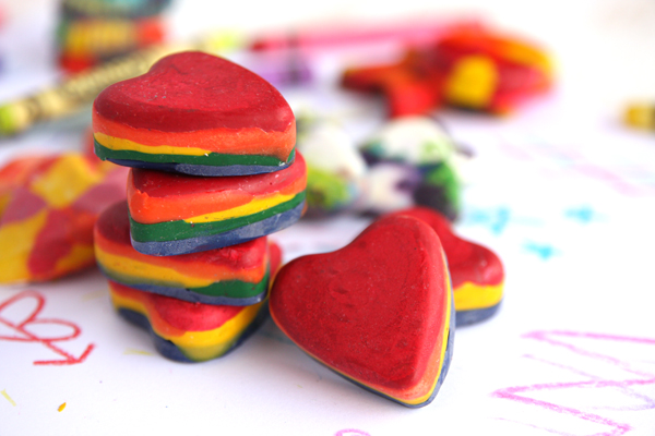 Heart-Shaped Crayons