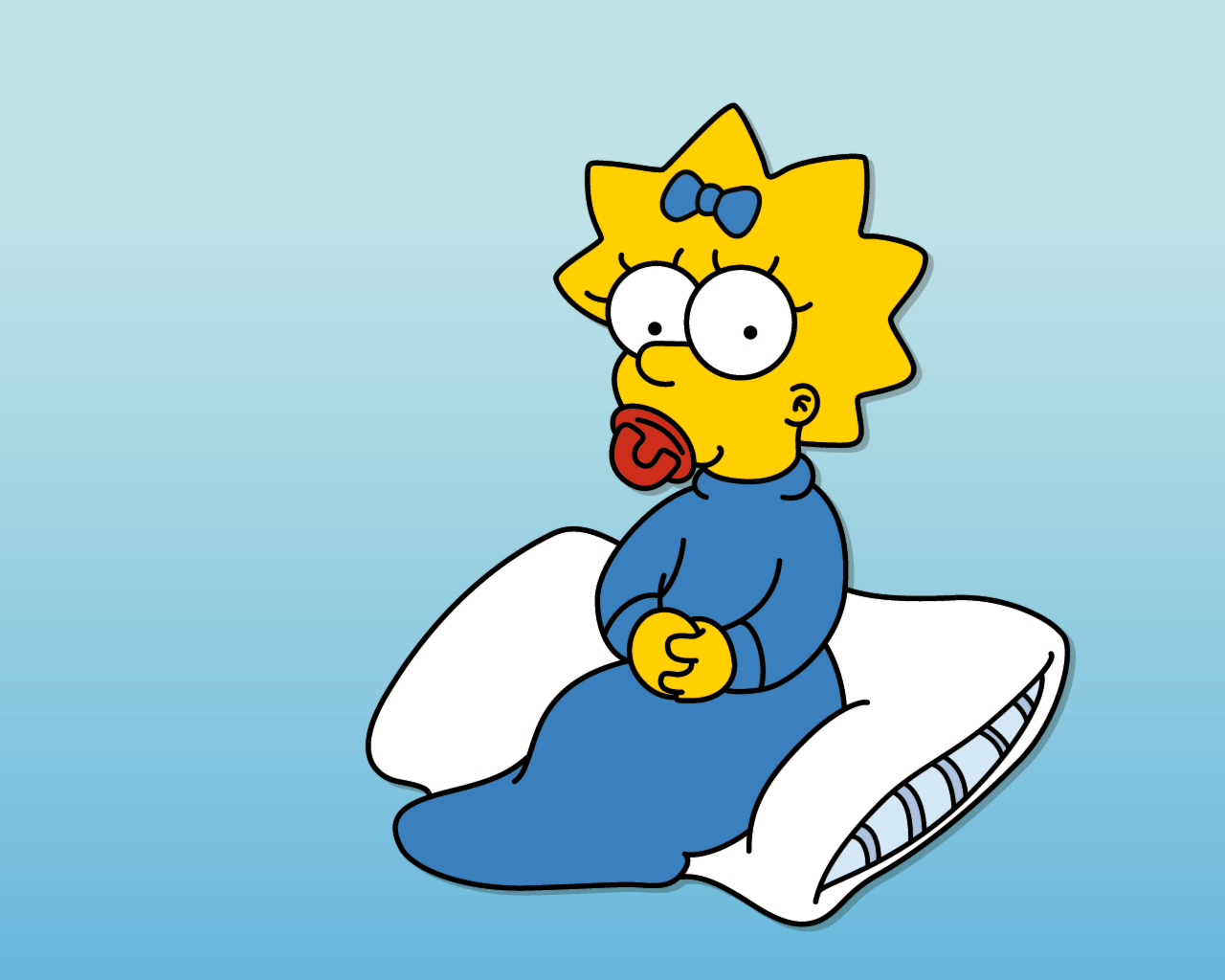 Maggie Simpson, cute yet naughty