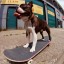 Teaching a Dog to Skateboard