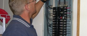 Working with an electrical panel