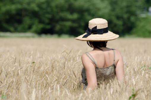 Woman in field