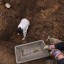Digging grave