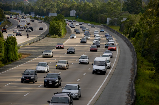 Cars on highway