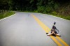 Lying on the road