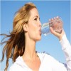 Women Drinking Water in Summer