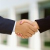 Business man hand shake