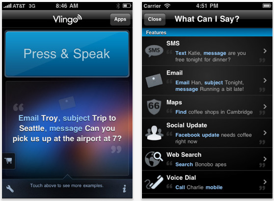 Voice Assistant Siri and Vlingo