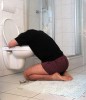 Guy vomiting
