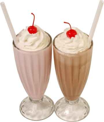 milkshakes and smoothies