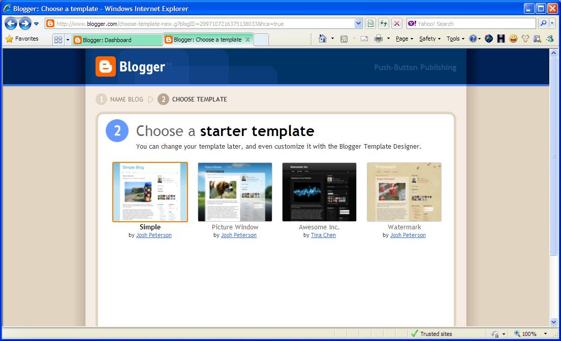 Blogger template