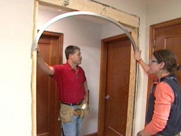 Couple Building Arches in Doorways