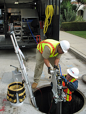 Repairing Municipal Water Leak