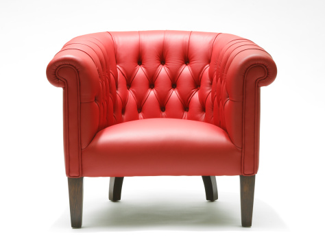 Red leather chair