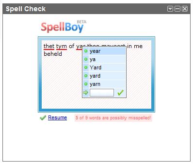 iGoogle Spell Checker