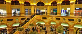 Interior of Venetian Macau casino.