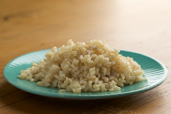 Cooked brown rice