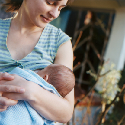 Mother Breast Feeding Baby