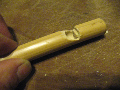 Carved Whistle Out Of a Stick