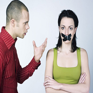 men and women arguing