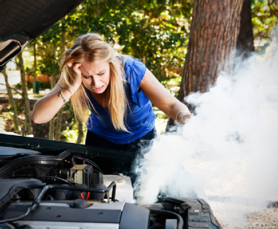 Overheated Car