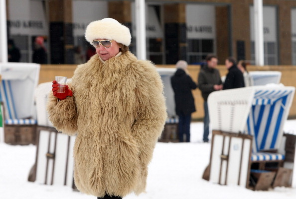 Woman Dressed For Cold Weather