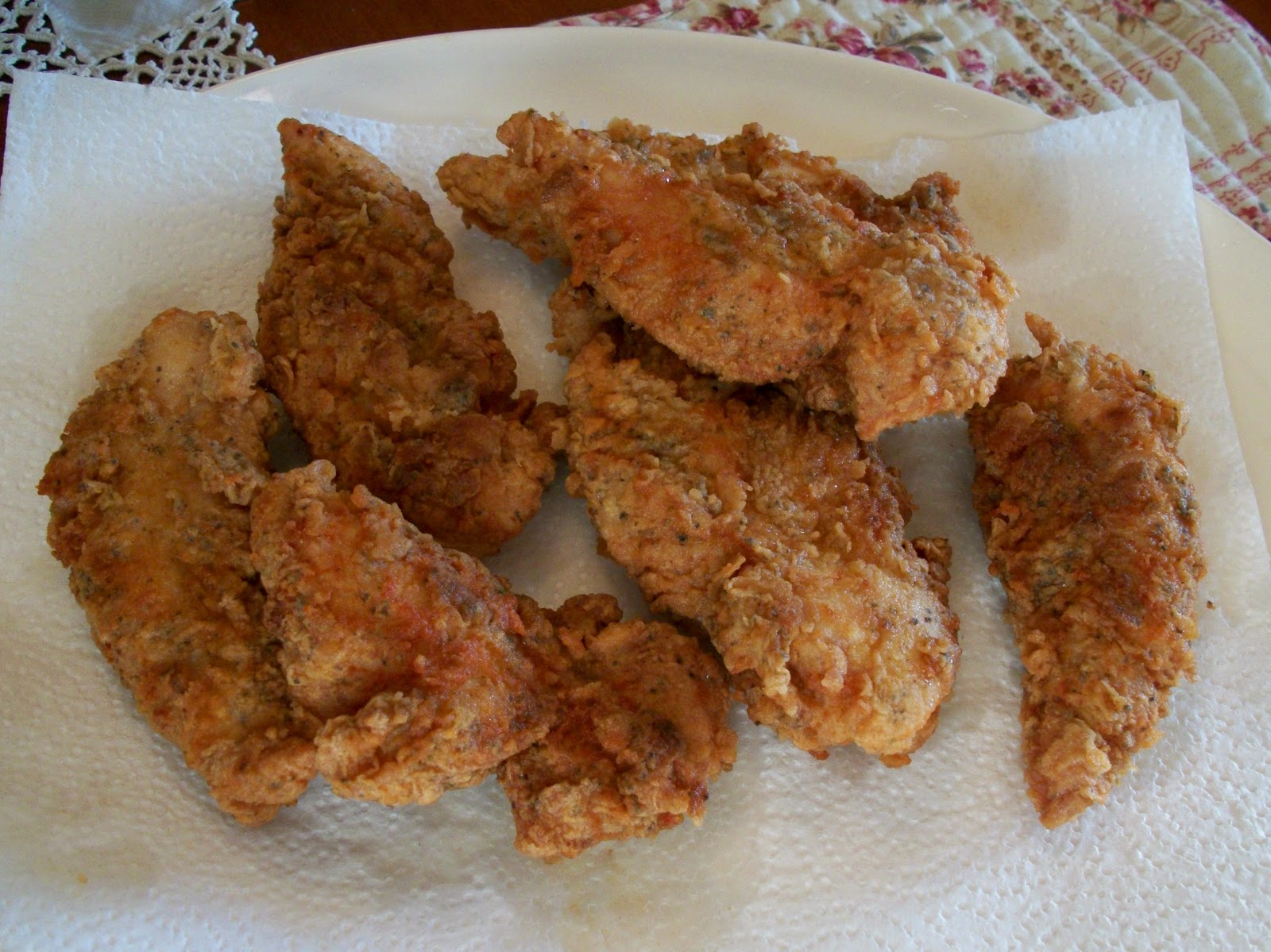 Fried chicken strips
