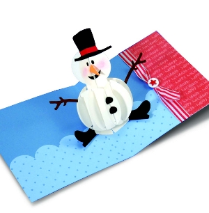 Snowman pop-up card