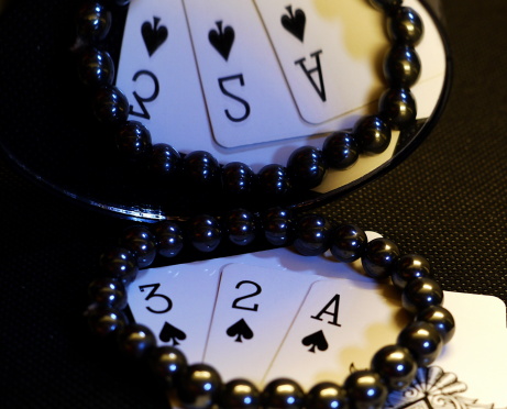 Wish Bracelet with playing cards