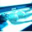 Girl Using a Tanning Bed