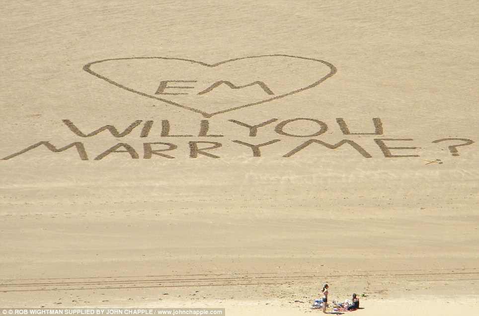 Marriage Proposal on beach