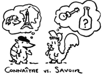 Savoir and Connaitre