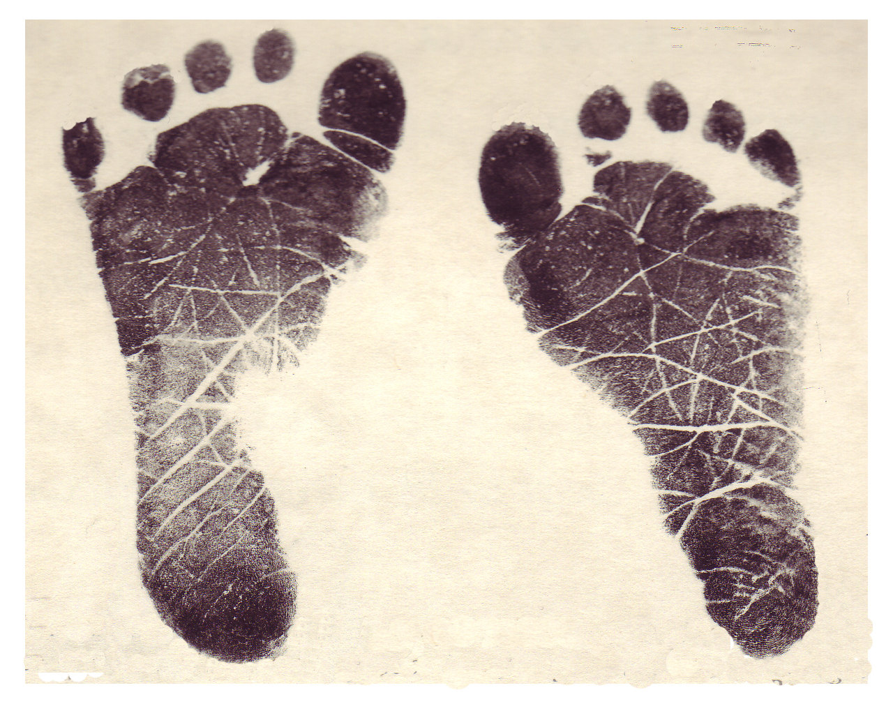 best way to get baby footprints