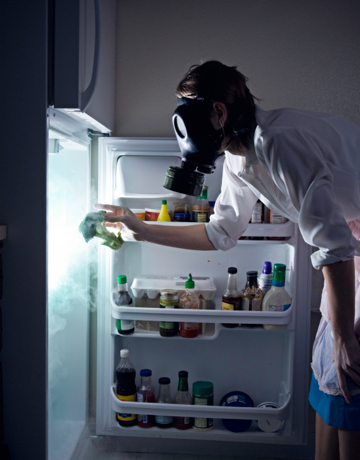 Cleaning a Smelly Refrigerator