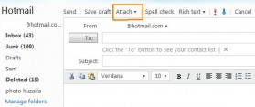 Attachment in Hotmail