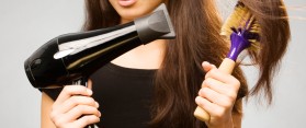 Blow Drying Hair Straight