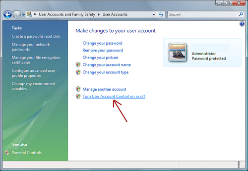 User Account Control in Windows Vista