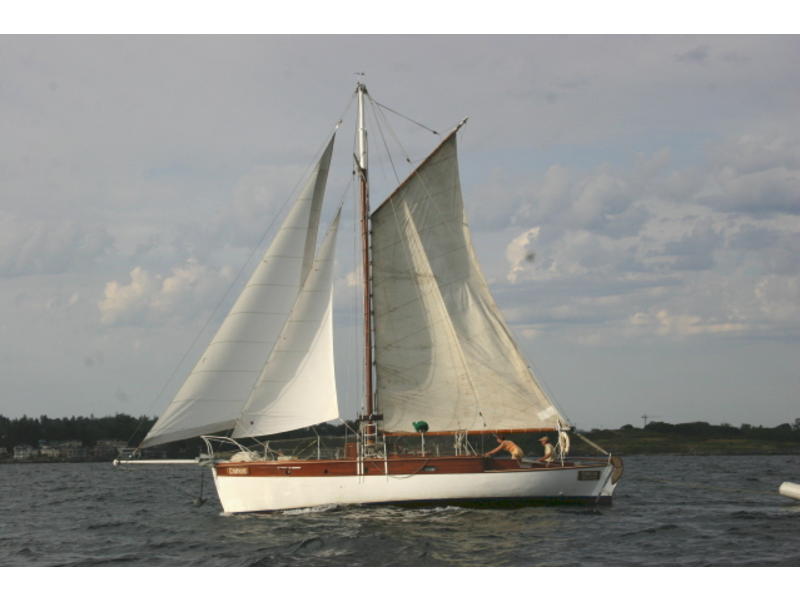 tacking cutter rig sailboat