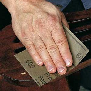 Sanding Wood Furniture.